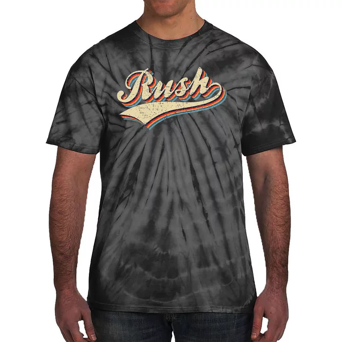 Rush Surname Vintage Retro Gifts Rush Tie-Dye T-Shirt