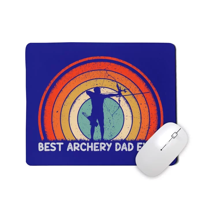 Retro Style Vintage Best Archery Dad Ever Father's Day Gift Mousepad