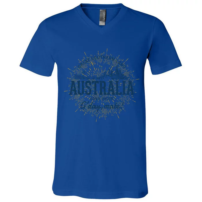 Retro Style Vintage Australia Gift V-Neck T-Shirt