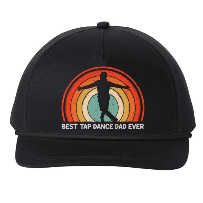 Retro Style Vintage Best Tap Dance Dad Ever Father's Day Gift Snapback Five-Panel Rope Hat