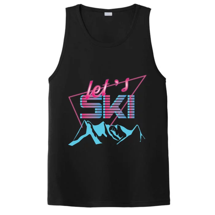 Retro Ski Vintage 80s Ski Costume Performance Tank