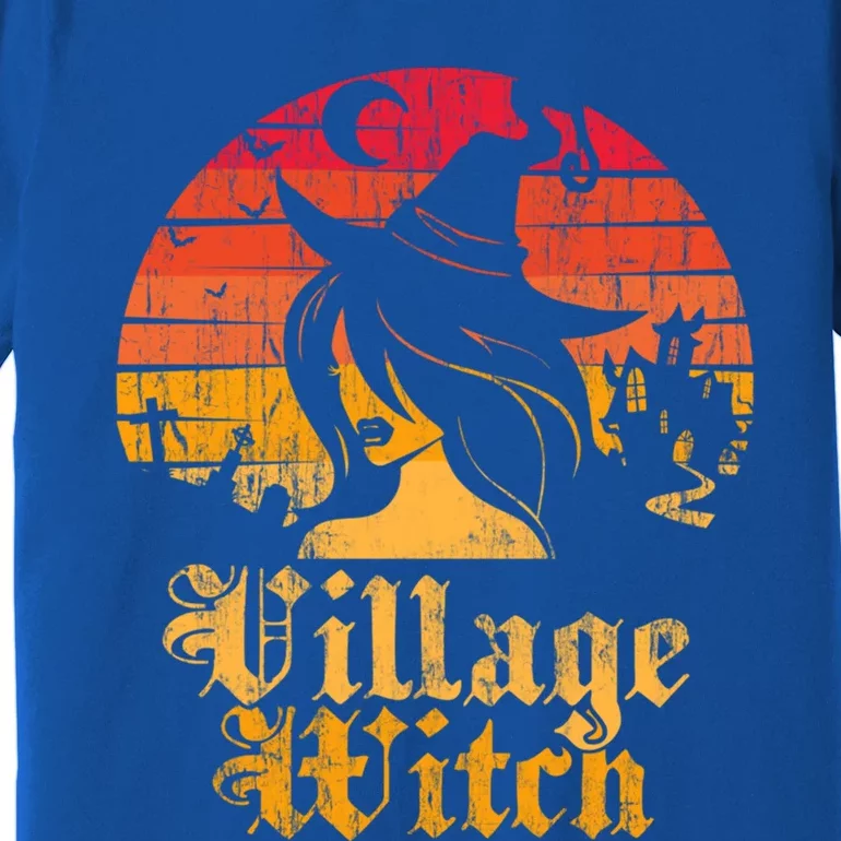 Retro Sunset Village Witch Gift Premium T-Shirt