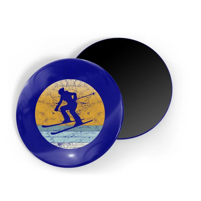 Retro Skiing Vintage Style Sport Ski Gift Gift Magnet