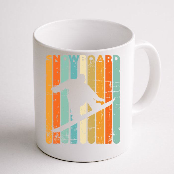 Retro Snowboarding Vintage Snowboarder Gift Quote Snowboard Gift Front & Back Coffee Mug