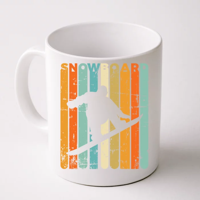 Retro Snowboarding Vintage Snowboarder Gift Quote Snowboard Gift Front & Back Coffee Mug