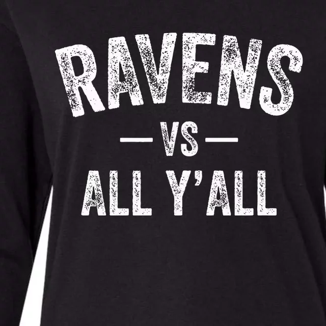 Raven South Vs. All Y’All Hs Womens Cotton Relaxed Long Sleeve T-Shirt