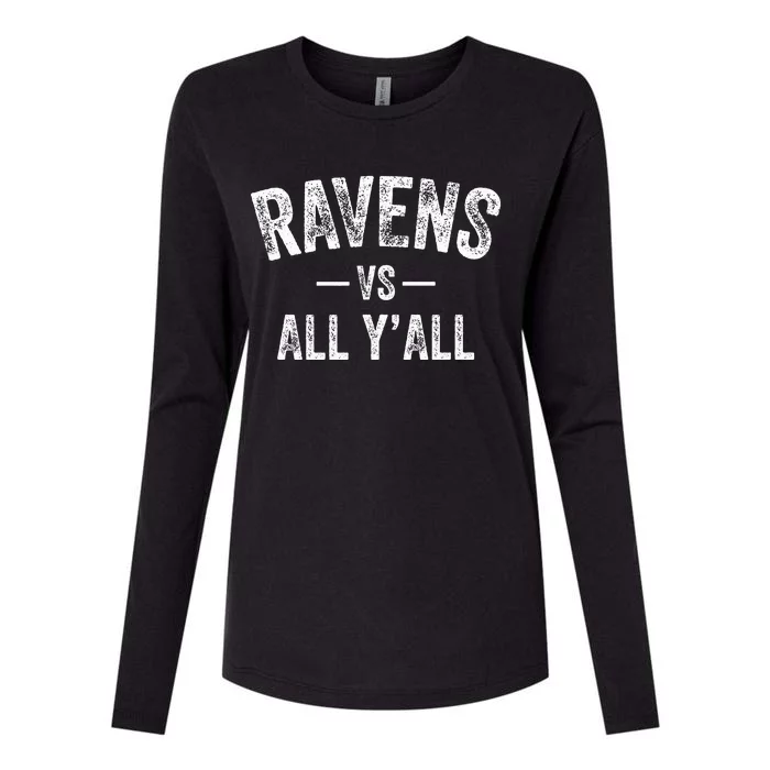 Raven South Vs. All Y’All Hs Womens Cotton Relaxed Long Sleeve T-Shirt