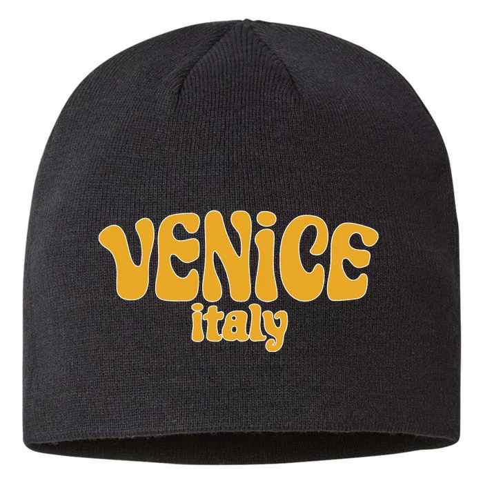 Retro Style Venice Italy Souvenir 8 1/2in Sustainable Knit Beanie