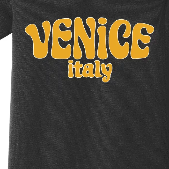 Retro Style Venice Italy Souvenir Baby Bodysuit