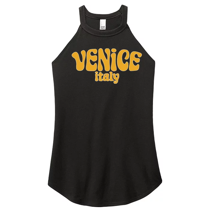 Retro Style Venice Italy Souvenir Women’s Perfect Tri Rocker Tank