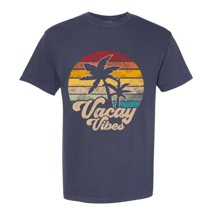 Retro Style Vacay Vibes Holiday Vintage Summer Vacation Gift Garment-Dyed Heavyweight T-Shirt