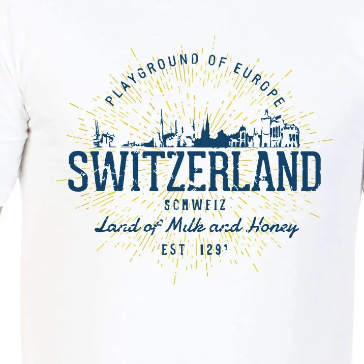 Retro Style Vintage Switzerland Comfort Colors T-Shirt