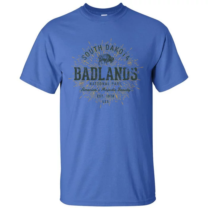 Retro Style Vintage Badlands National Park Gift Tall T-Shirt