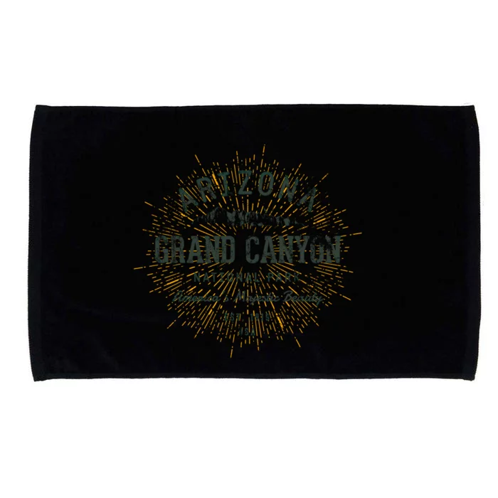 Retro Style Vintage Grand Canyon National Park Cool Gift Microfiber Hand Towel