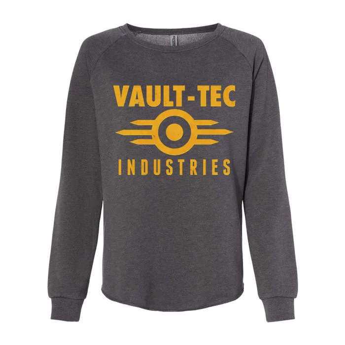 Retro Scifi Vault Tec Industries Logo Womens California Wash Sweatshirt