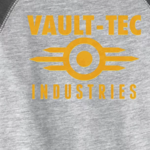 Retro Scifi Vault Tec Industries Logo Toddler Fine Jersey T-Shirt