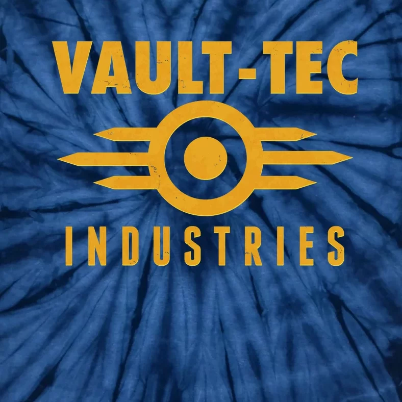 Retro Scifi Vault Tec Industries Logo Tie-Dye T-Shirt