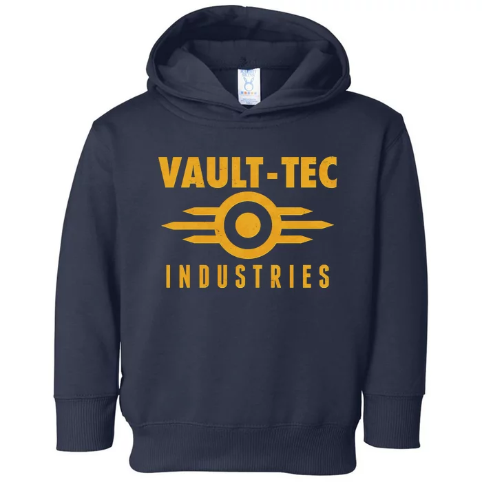 Retro Scifi Vault Tec Industries Logo Toddler Hoodie