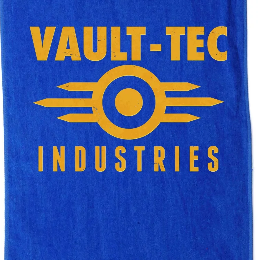 Retro Scifi Vault Tec Industries Logo Platinum Collection Golf Towel