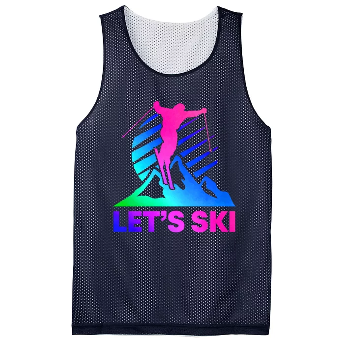 Retro Ski Vintage 80s 90s Skiing Outfit Mesh Reversible Basketball Jersey Tank