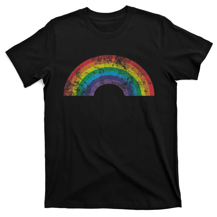 Rainbow Shirt Vintage 80s Retro Style Women Men Girls Gift T-Shirt