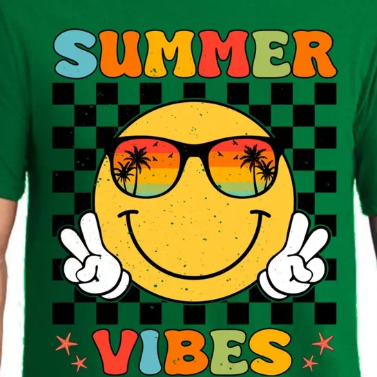 Retro Summer Vacation Family Summer Vibes Cool Gift Pajama Set