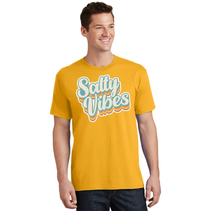 Retro Salty Vibes Beach Lover T-Shirt