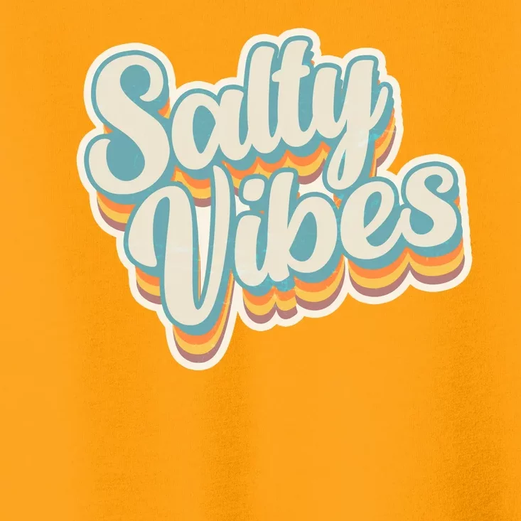 Retro Salty Vibes Beach Lover Toddler T-Shirt