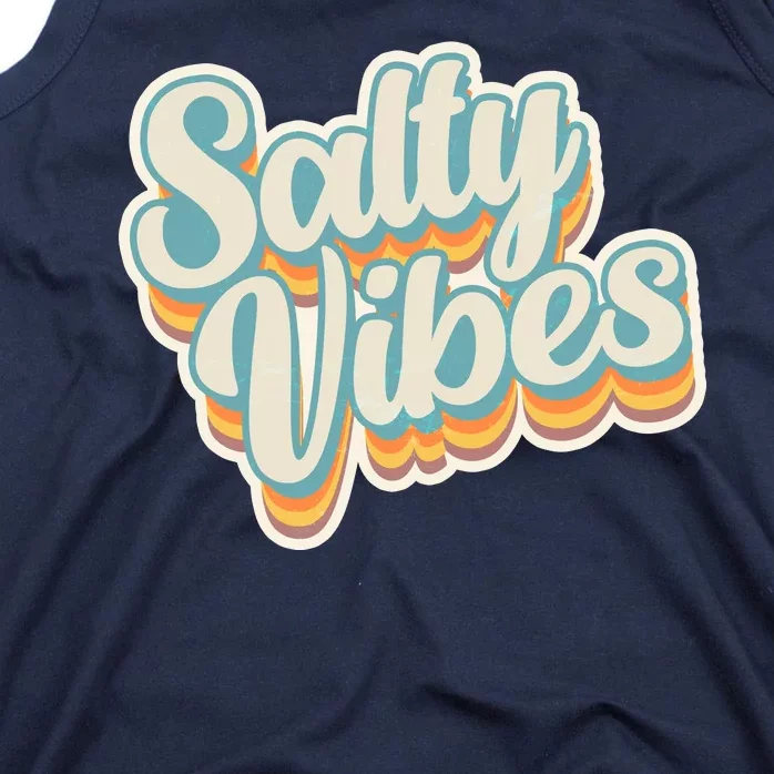 Retro Salty Vibes Beach Lover Tank Top