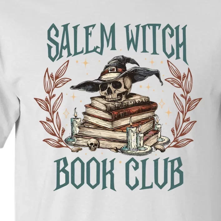 Retro Salem Witch Book Club Halloween Witch Tall T-Shirt