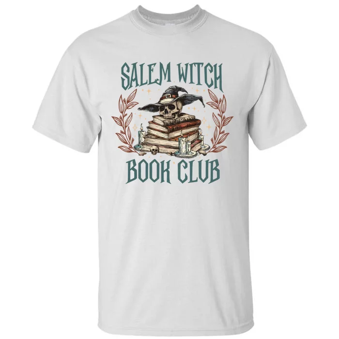 Retro Salem Witch Book Club Halloween Witch Tall T-Shirt