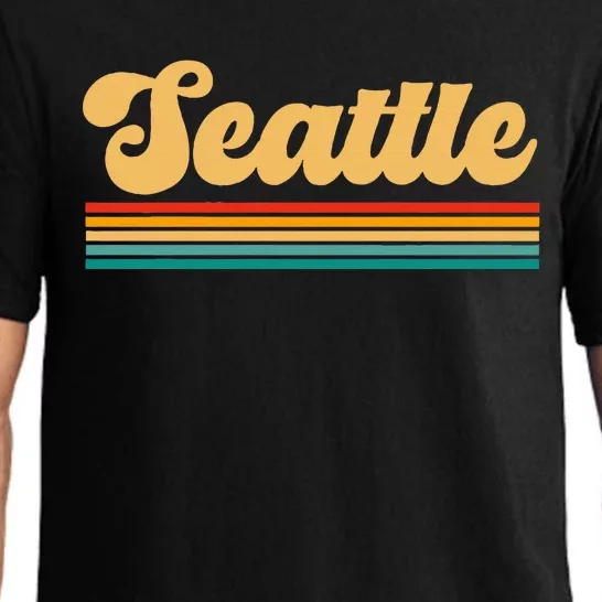 Retro Seattle Washington Pajama Set