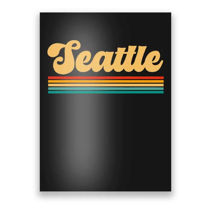 Retro Seattle Washington Poster