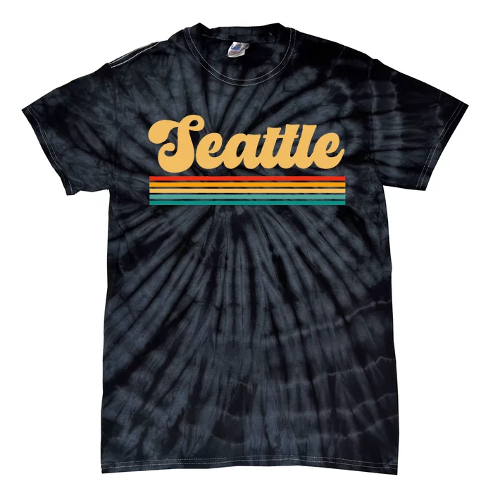 Retro Seattle Washington Tie-Dye T-Shirt