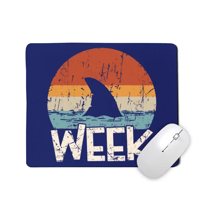 Retro Shark Week Shark Lover Ocean Wildlife Summer Mousepad