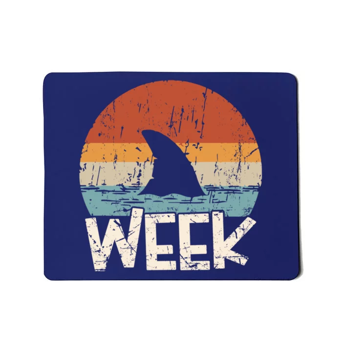 Retro Shark Week Shark Lover Ocean Wildlife Summer Mousepad