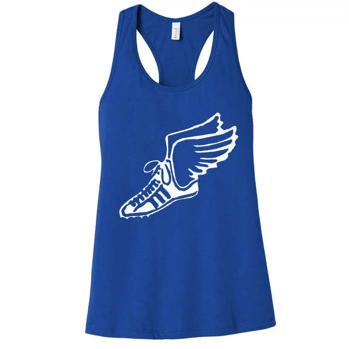 Running Shoe With Wings Track And Field Sneaker Women's Racerback Tank