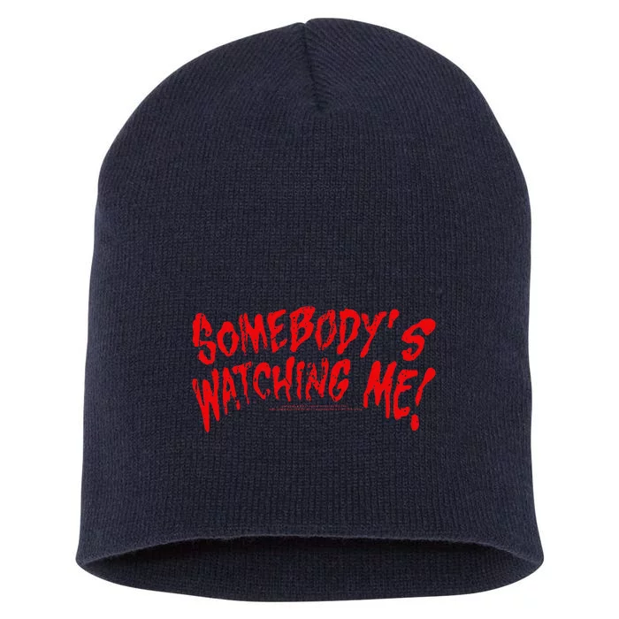 Rockwell SomebodyS Watching Me Lyrics Halloween Short Acrylic Beanie