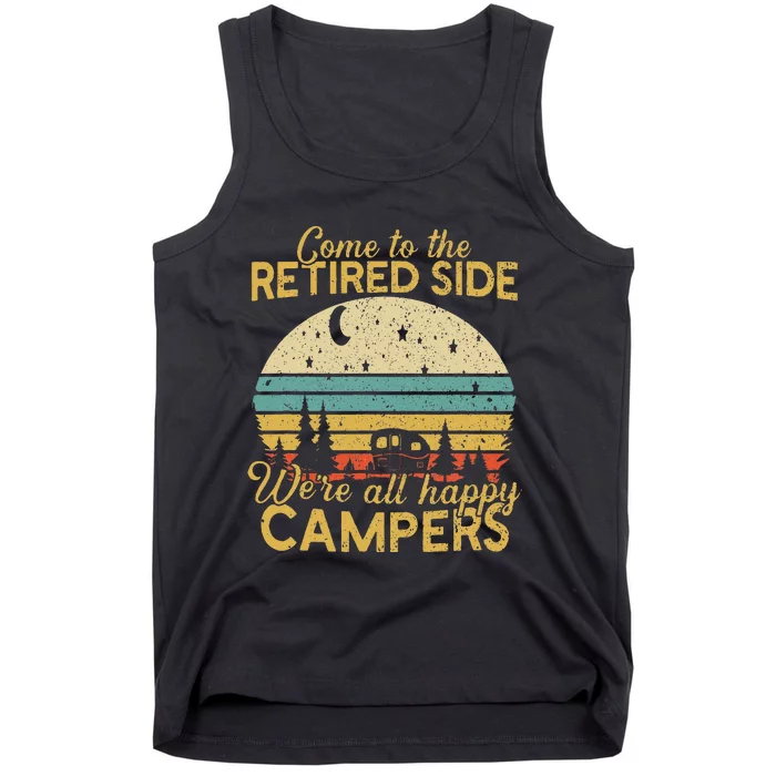 Retired Side WeRe Happy Campers Retiret Tank Top