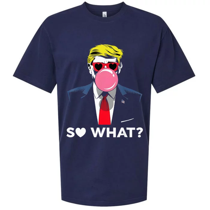 Retro So What Trump Response Trump So What Replied Sueded Cloud Jersey T-Shirt