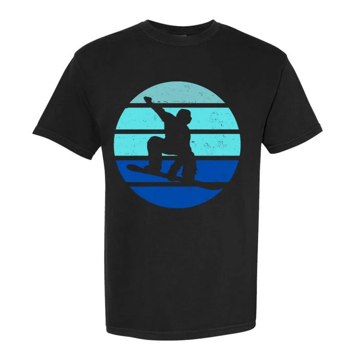 Retro Snowboarding Winter Sport Garment-Dyed Heavyweight T-Shirt