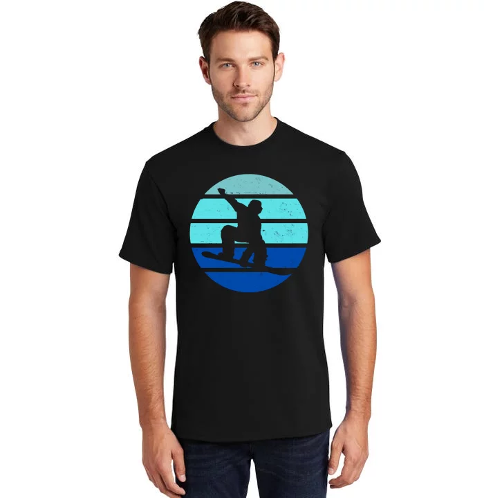 Retro Snowboarding Winter Sport Tall T-Shirt