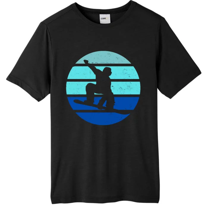 Retro Snowboarding Winter Sport ChromaSoft Performance T-Shirt