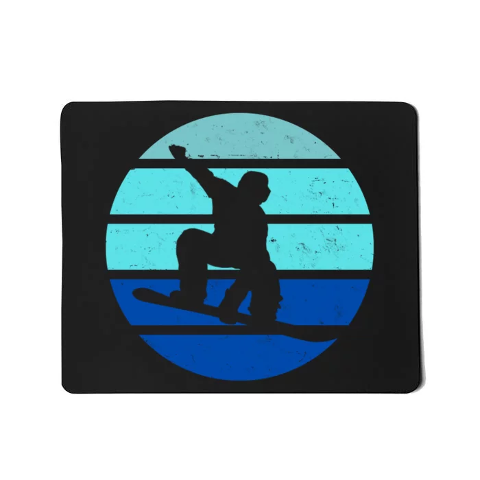 Retro Snowboarding Winter Sport Mousepad