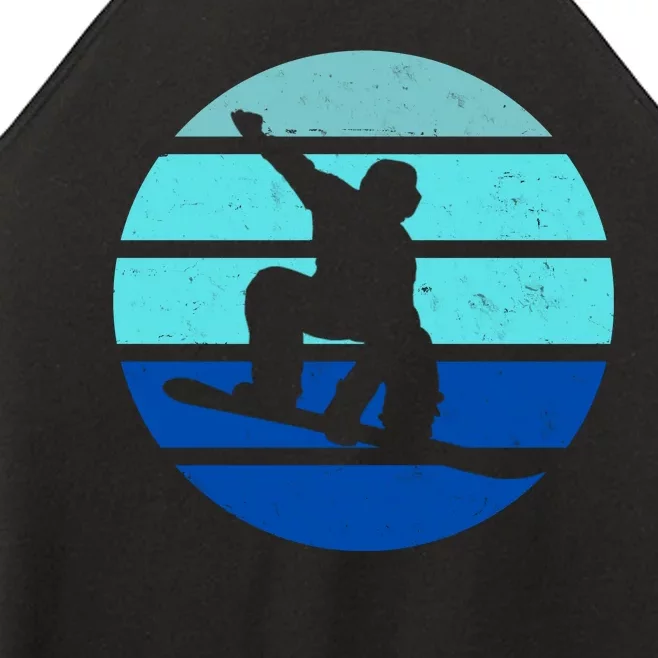 Retro Snowboarding Winter Sport Women’s Perfect Tri Rocker Tank