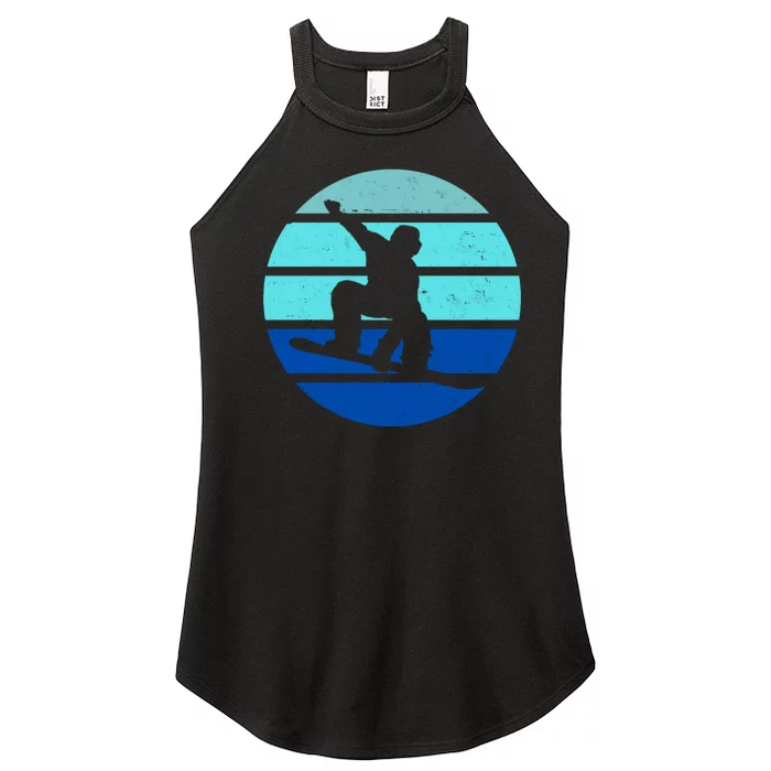 Retro Snowboarding Winter Sport Women’s Perfect Tri Rocker Tank