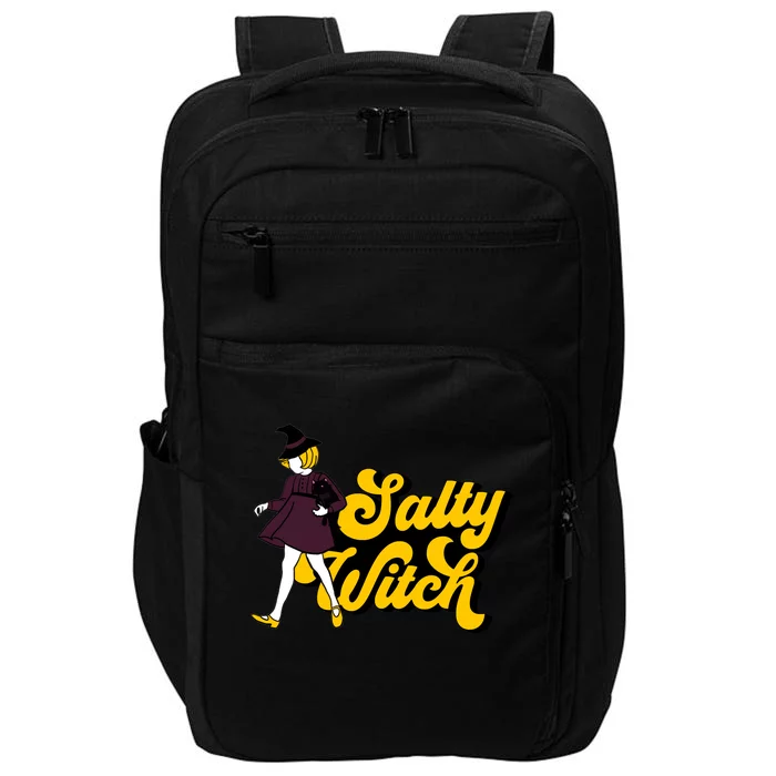 Retro Salty Witch Funny Halloween Girl Impact Tech Backpack