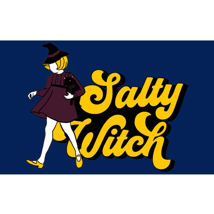 Retro Salty Witch Funny Halloween Girl Bumper Sticker