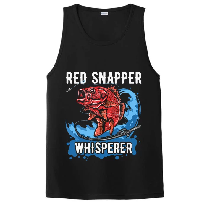 Red Snapper Whisperer Deep Sea Fishing Bass Performance Tank