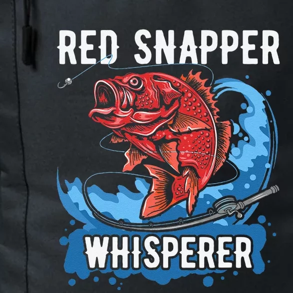 Red Snapper Whisperer Deep Sea Fishing Bass Daily Commute Backpack